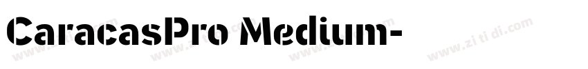 CaracasPro Medium字体转换